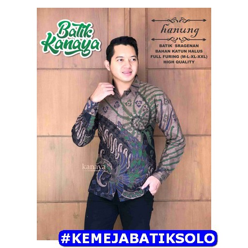 ATASAN PREMIUM HANUNG Kemeja Batik Pria Lengan Panjang Lapis Furing KANAYA Parang Lasem Ayu DZAKY BH
