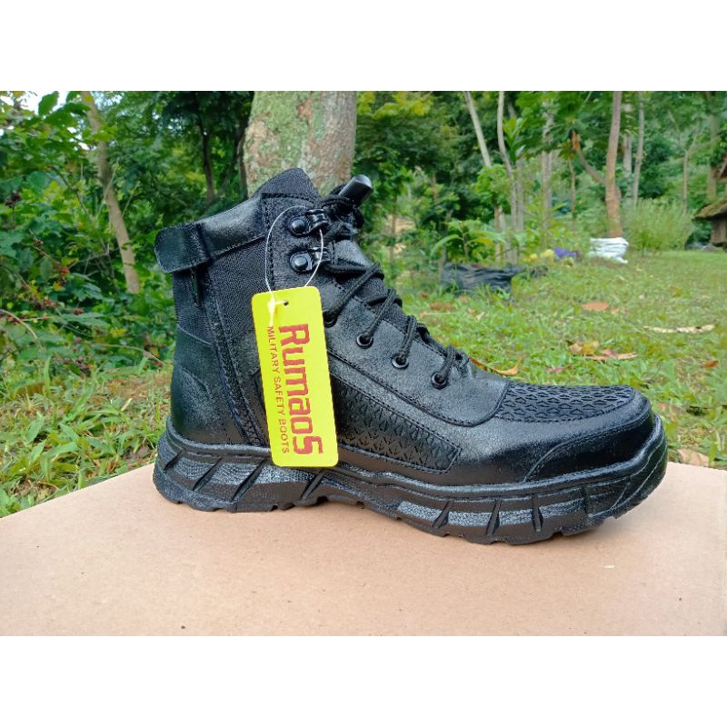 TERBARU-RUM 86 Sepatu boots/PDL PDH 6INC Rumaos kulit asli