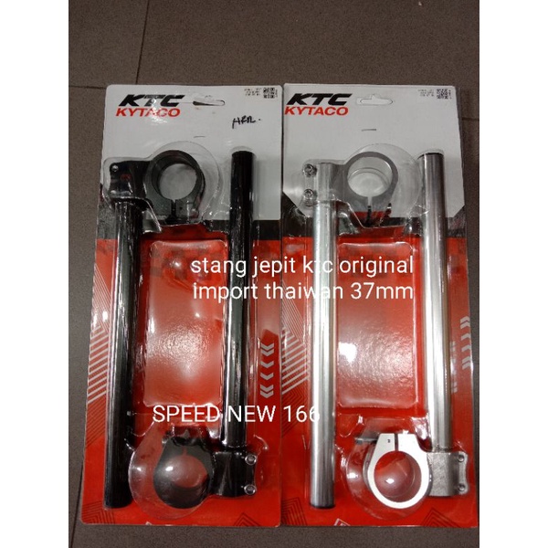STANG JEPIT DRAG SETIR MOTOR FUL CNC ORIGINAL KTC ORIGINAL 37MM  NINJA 250 UNIVERSAL SHOCK DEPAN 37M