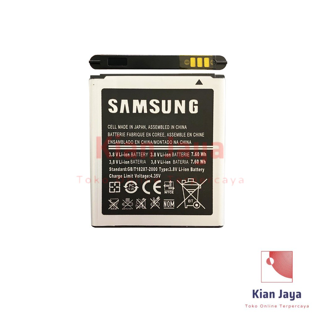 Baterai Samsung Galaxy Core 2 G355 G355H Beam I8530 Win I8550 I8552 Original OEM Batre Batrai Battery Hp EB585157LU Ori