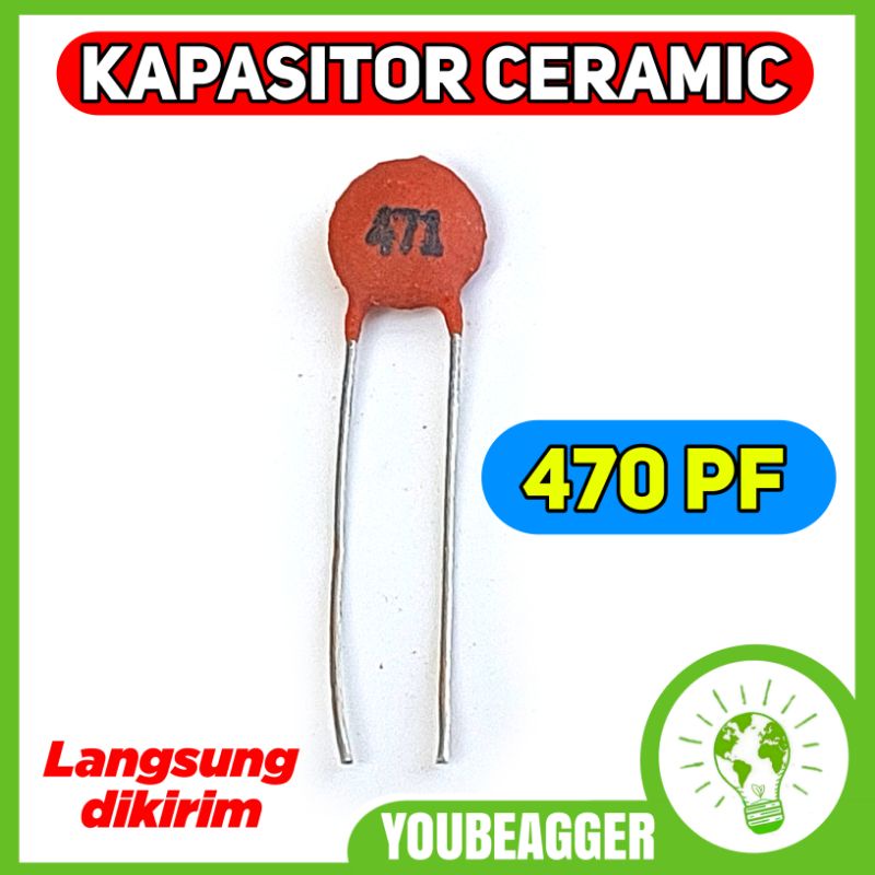 Kapasitor keramik 471 470pf