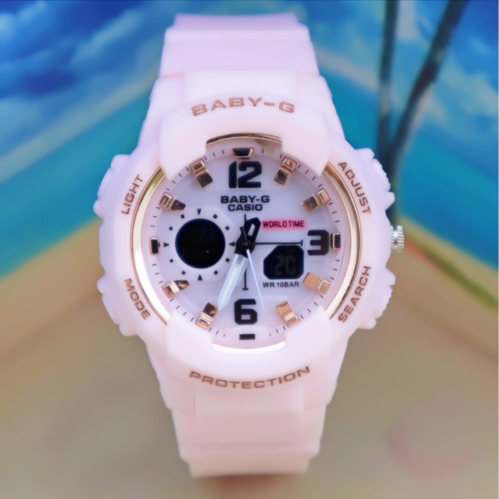 Real Pick  Jam Tangan Wanita Baby-G BA-230 Dual Time Jam Tangan Sport
