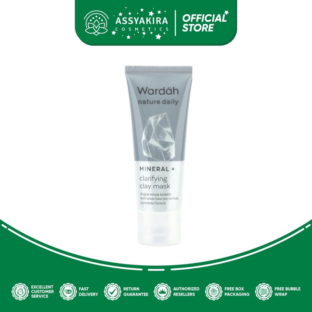 Wardah Nature Daily Mineral+ Clarifying Clay Mask 60ml