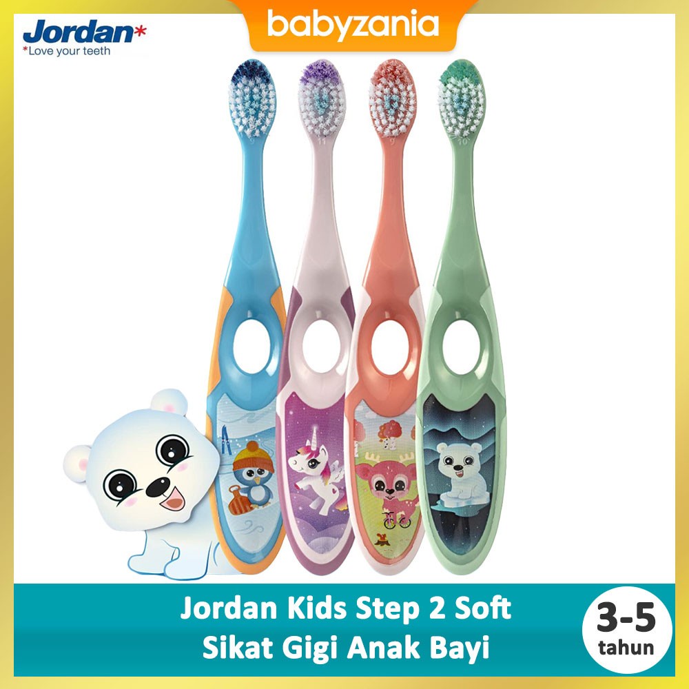 Jordan Kids Toothbrush Super Soft Sikat Gigi Anak Bayi - Step 2