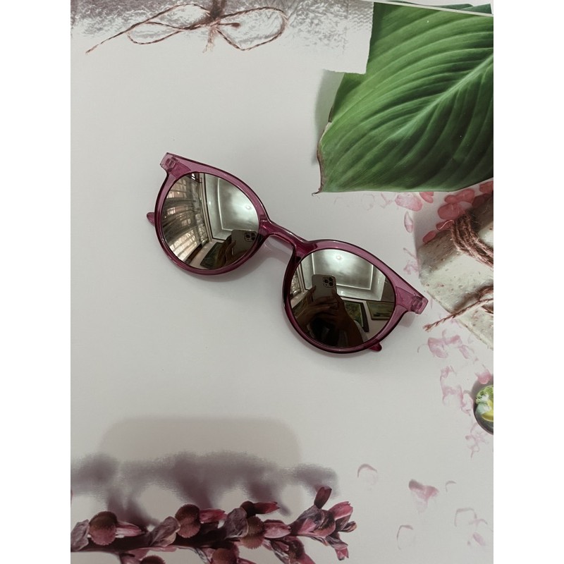 FATWANNISA - KOREA - 1 KACAMATA KOREA BULAT-Ungu Silver