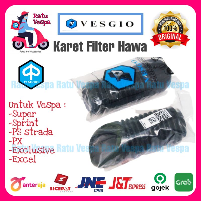 Karet Filter Hawa Vespa Super,Sprint,PS,PX,STRADA,PXE,EXCEL VESGIO