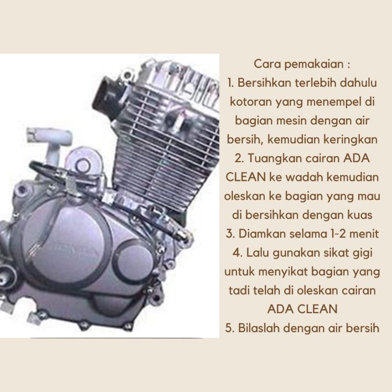 cairan pembersih mesin mobil motor keran ada clean