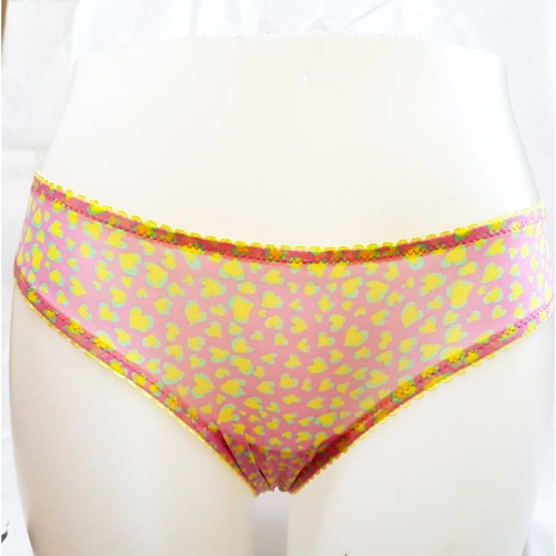 3545  PAKAIAN DALAM PANTY GIRL Celana Dalam Wanita Remaja Micro saten soft ORANGE PINK / PANTY GIRL