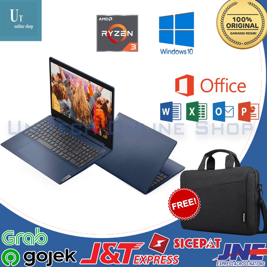 LENOVO IDEAPAD 3 SLIM RYZEN 3-5300 RAM 8GB SSD 512GB VEGA 6 14"FHD W11+OHS