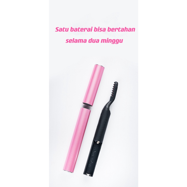 Penjepit Bulu Mata Elektrik Tahan Lama Curl Curling Pen Dry Eye Lash Portable