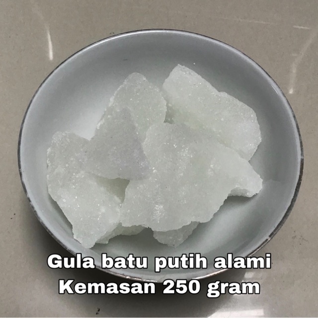 

Gula batu putih kemasan 250 gram