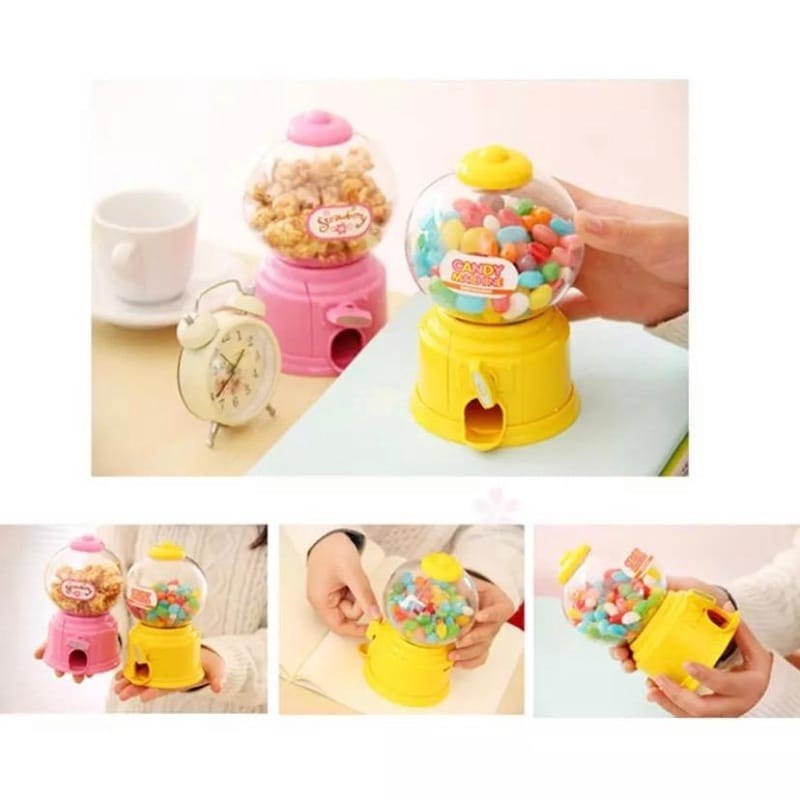 MOMBABY1 Kado mainan anak Candy Machine bulat / Mainan mesin permen anak