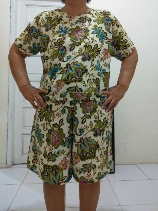 Babydoll Batik/babydoll Kencana Ungu/setelan Celana Kencana Ungu/st Celana Pdk Kencana Ungu