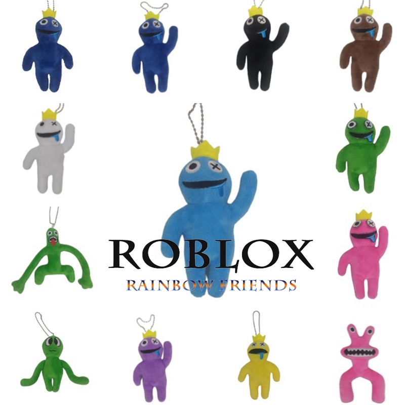 Roblox Rainbow Friends Plush Toy Pendant Keychain Stuffed Doll Kids Gifts Xmas