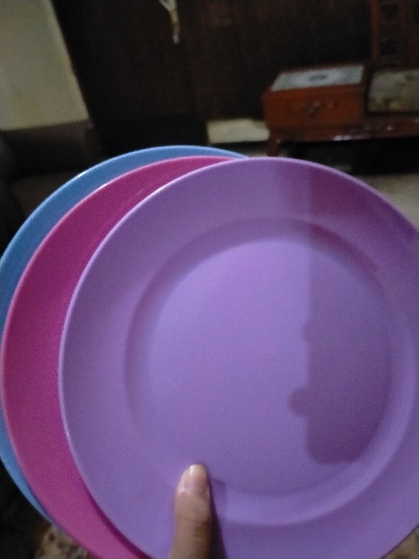Technoplast Funtastic Blossom Dinner Round Plate 9 Set Of 3
