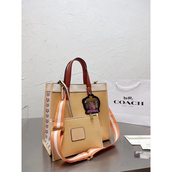 Tas Wanita Tote Bag Coach Branded Original Import Cina Store Premium - Crame Star, 28X12X30Cm Stok