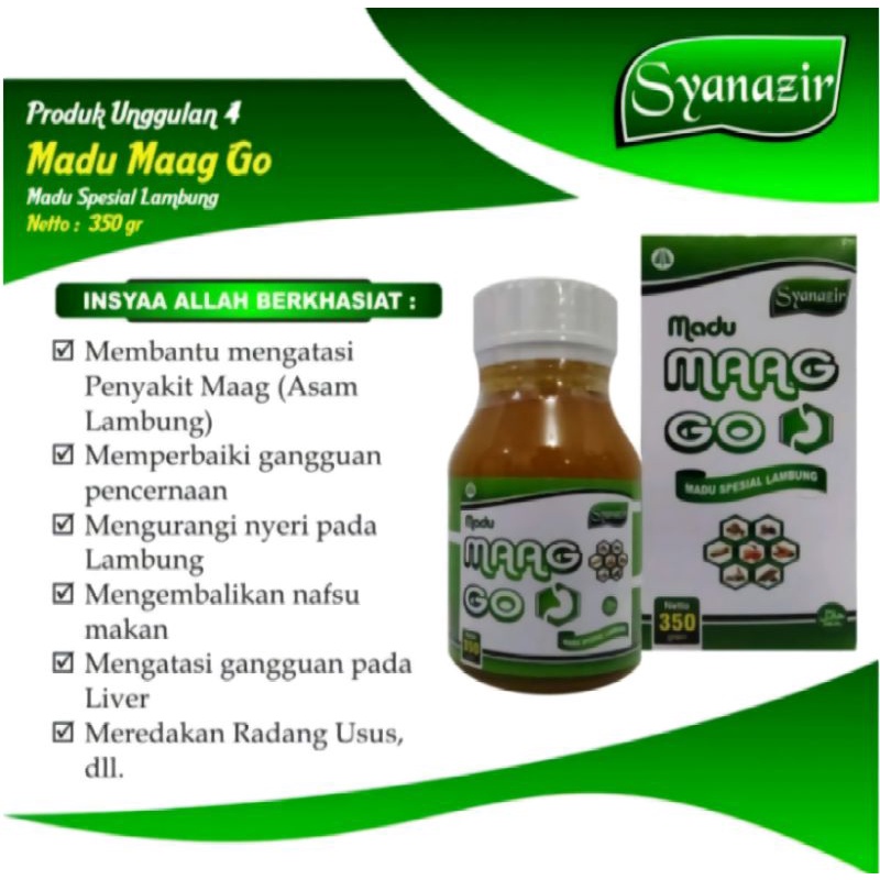 

Madu Maag Go Syanazir (Obat Lambung/Obat Maag)