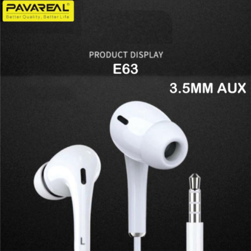 Pavareal Headset Handsfree Earphone PA-E63 Lightning Aux Type C Super Bass HiFi HD OCEANMART OCEAN MART Aksesoris Handphone HP Murah Grosir