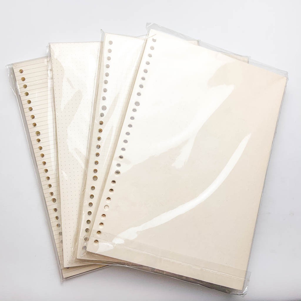 

HJK [TULIS.ID] Basic Bookpaper Loose Leaf B5 90 Gsm Binder Paper Blank Ruled Dotted Grid