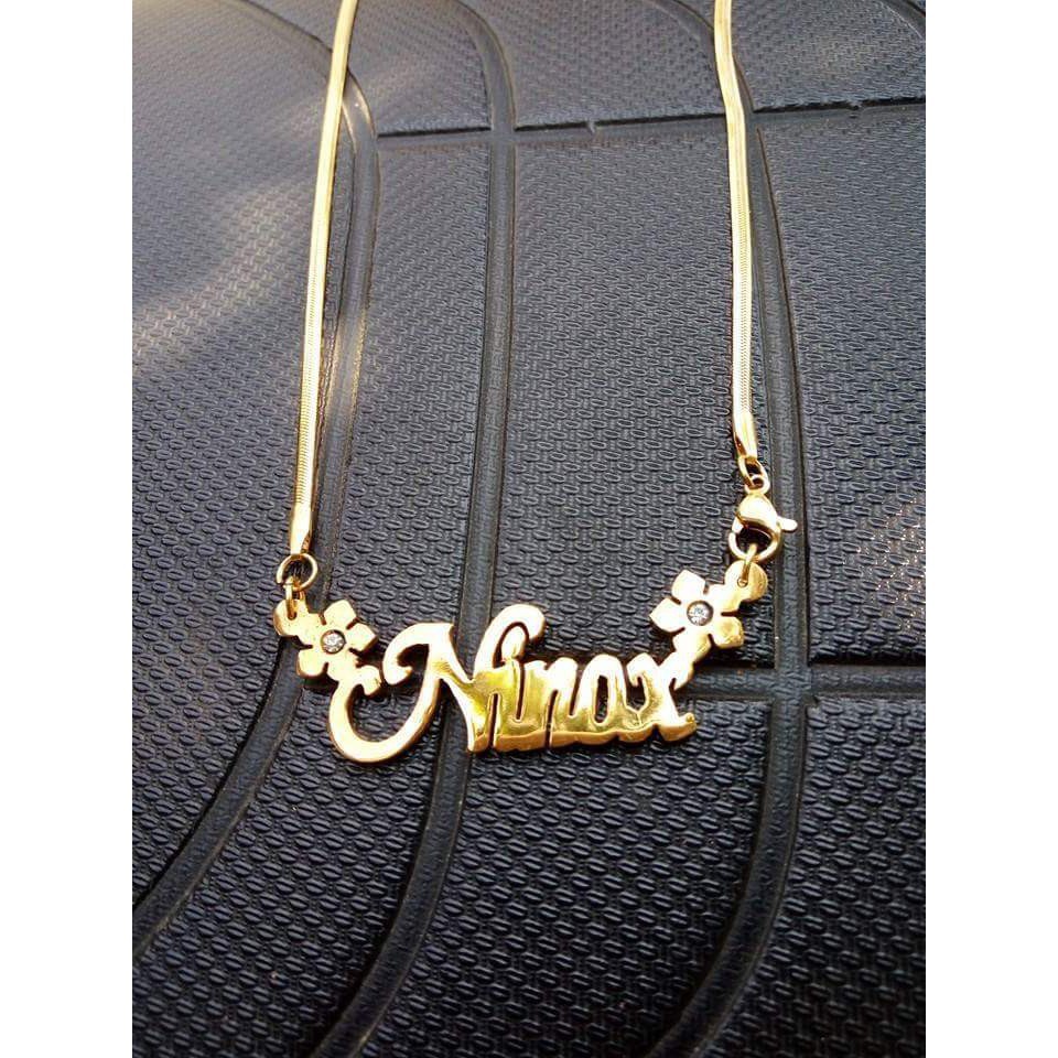 PROMO KALUNG NAMA GOLD TITANIUM FASHION WANITA INISIAL PROMO KALUNG NAMA GOLD TITANIUM FASHION WANITA INISIAL
