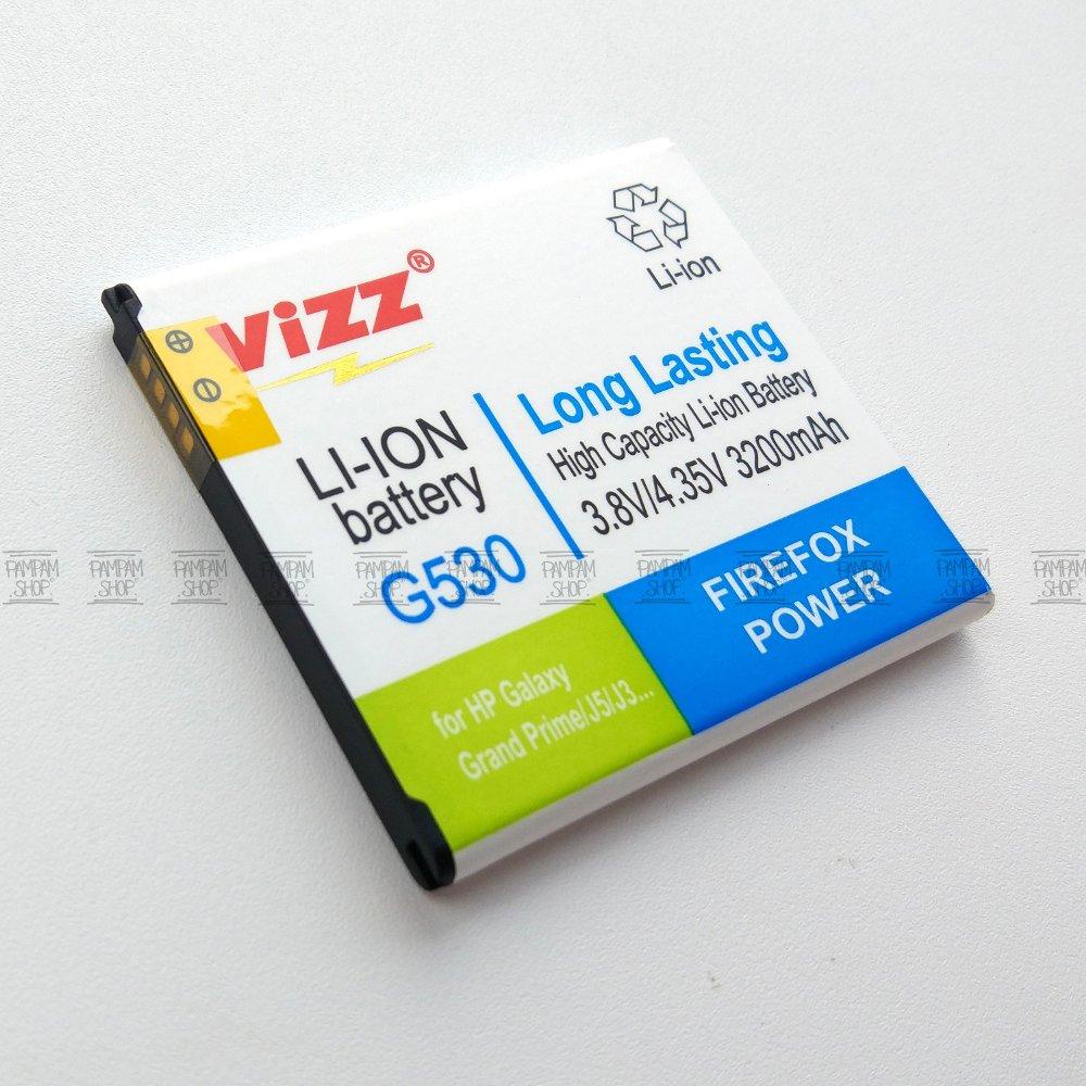 Baterai Vizz Double Power Original Handphone Samsung Galaxy Grand Prime J2 Prime J5 2015 G530 G532 J500 Batre Batrai Battery HP SM-G530H SM-G532