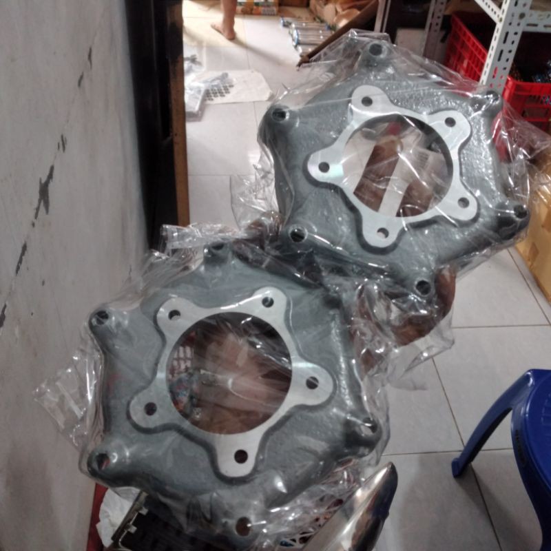 PLENDES ADAPTOR PIRINGAN MEGAPRO MEGAPRO TIGER LAMA BREKET DISK BRECKET CAKRAM CB GL MP TIGER LUBANG 5 LUBANG 6