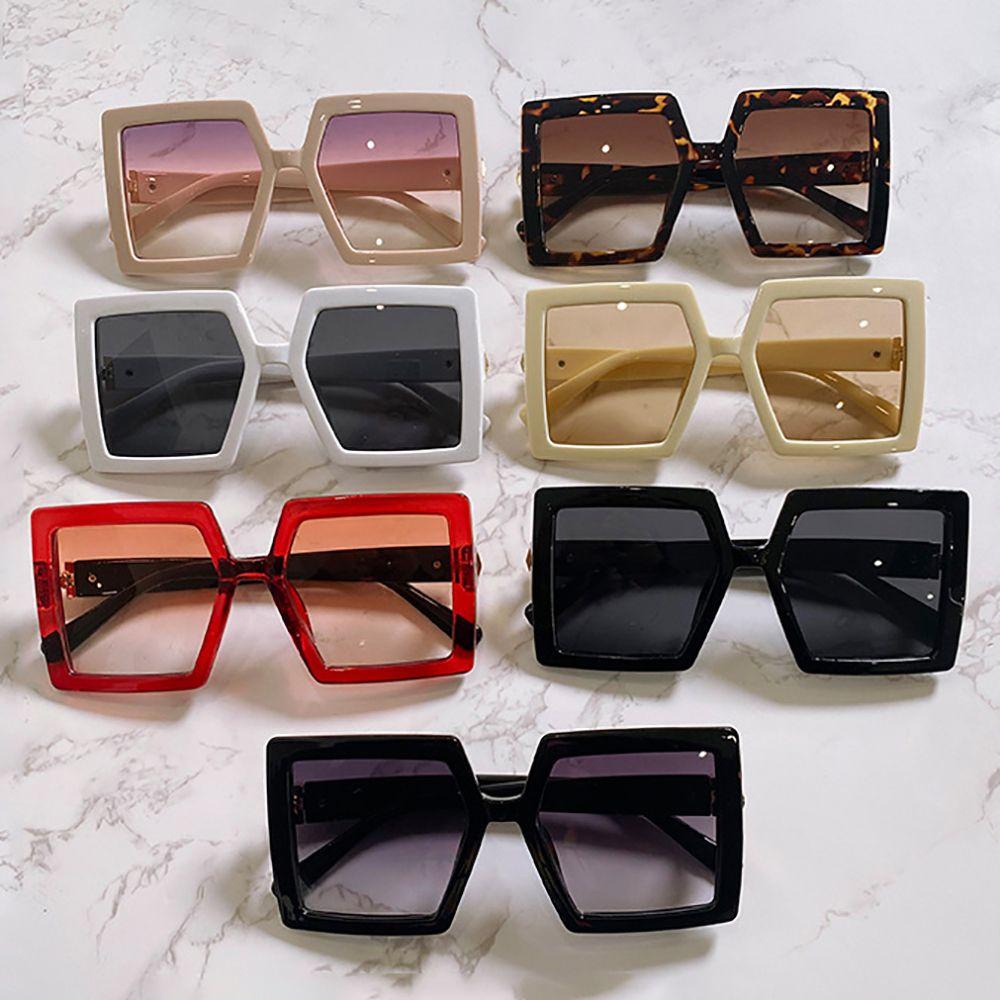 [Elegan] Square Sunglasses Kacamata Anti Radiasi Kaca Mata Anti Radiasi Untuk Wanita Frame Besar Perlindungan Kacamata Korea Anti Radiasi Kaca Kacamata Wanita Kacamata
