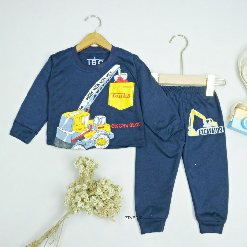 (EXPORT) Setelan Jojo Size 3-8 Tahun / Baju Tidur Lengan Panjang Anak Laki Perempuan Bahan Cotton