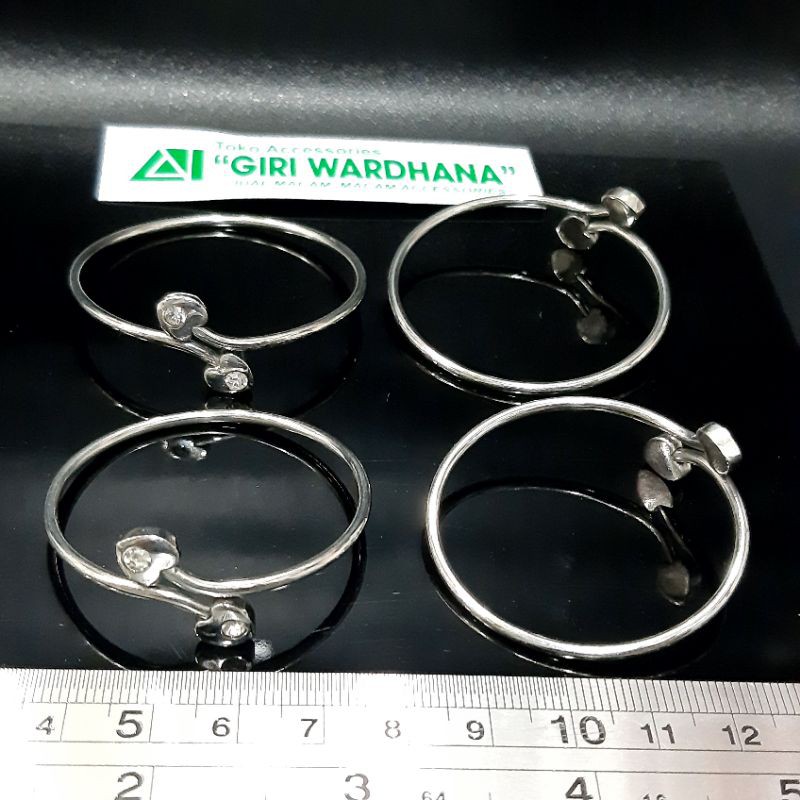 10 Pcs Gelang Monel Love Permata Bayi Asn Grosir