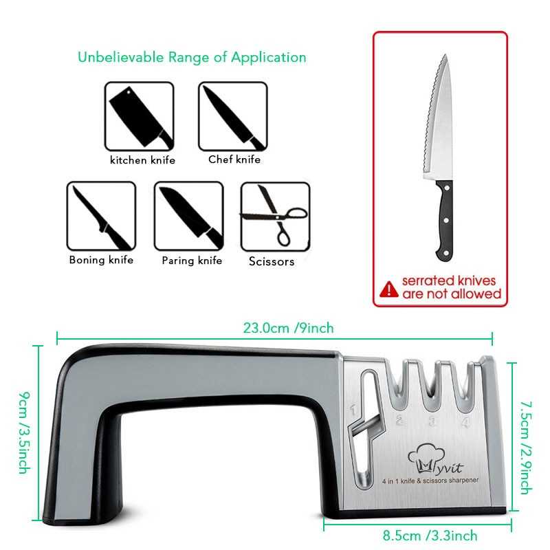 (BISA COD) RVOSTR Myvit Pengasah Pisau Diamond Sharpening Wetstone 4 Stages - MY311