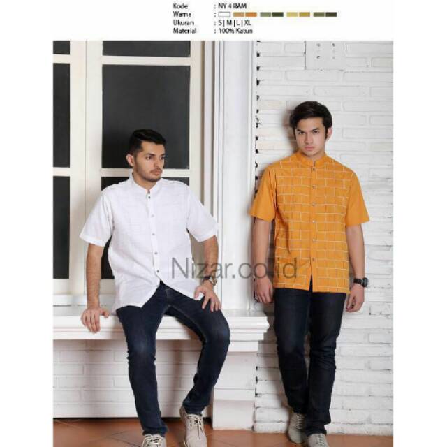 Baju Koko Nizar Bordir NY 4 RAM
