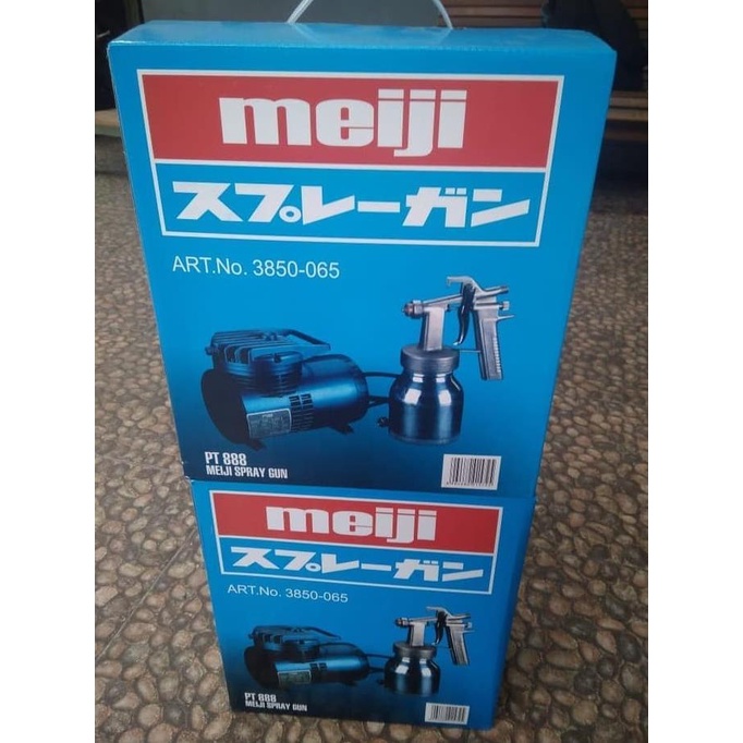 Spray Gun Plus Mini Kompresor Meiji Art-888 Termurah