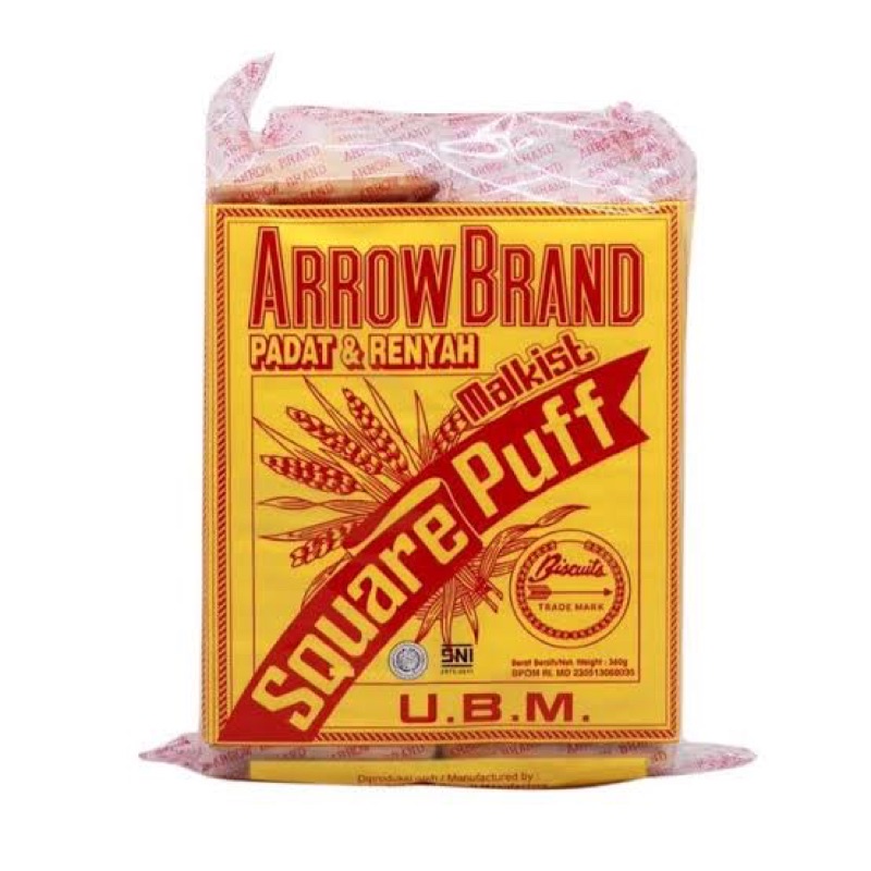 

UBM Biskuit Kabin Arrow Brand (Manis) 350gr