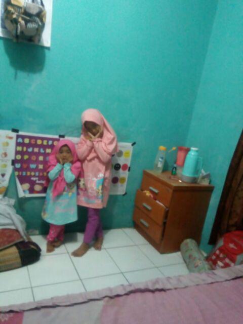 Set 120abc + Jilbab Sz 3-8 Thn + Free My Bottle Merk Little Pineapple