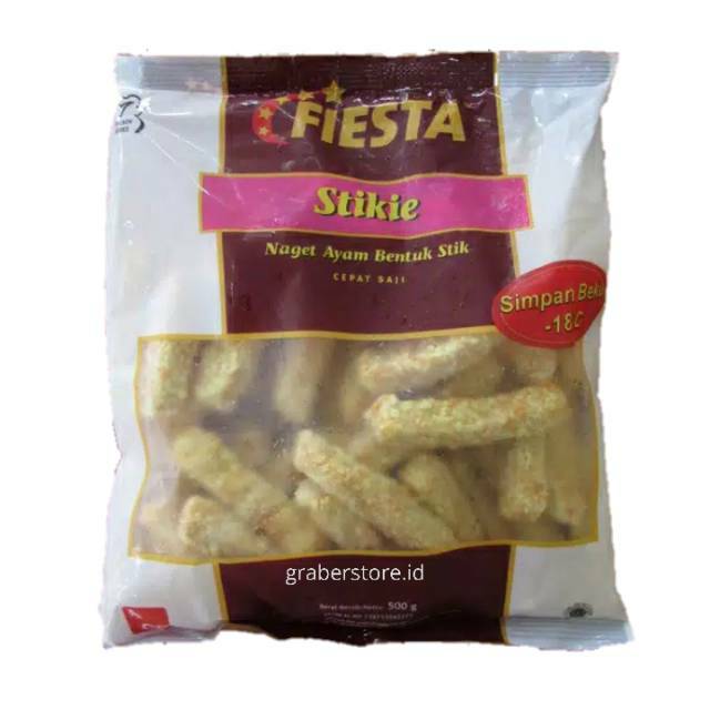 

Fiesta Stikie 500GR Naget Ayam Bentuk Stik Frozen Food