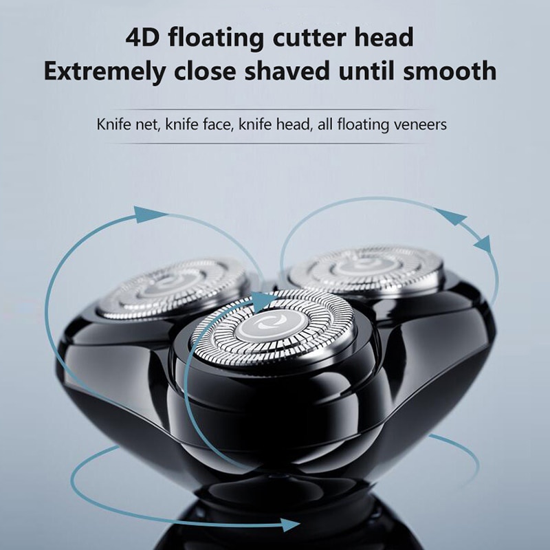 Enchen Mocha S Electric Shaver IPX7 Waterproof Wet &amp; Dry Dual Use Type-c Quick Charge Magnetic Cutter Head