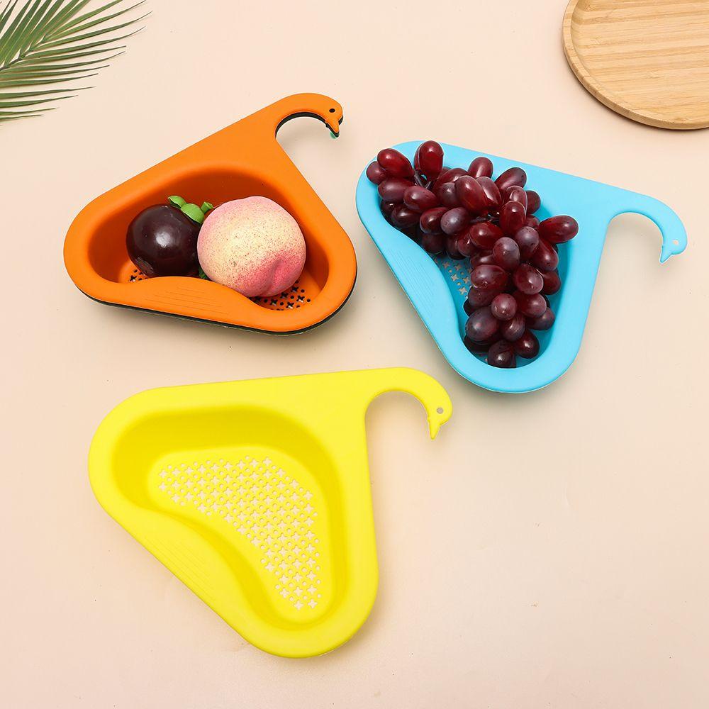 Pineapple Swan Drain Basket Gadget Rak Saringan Wastafel Multifungsi Rumah Tangga