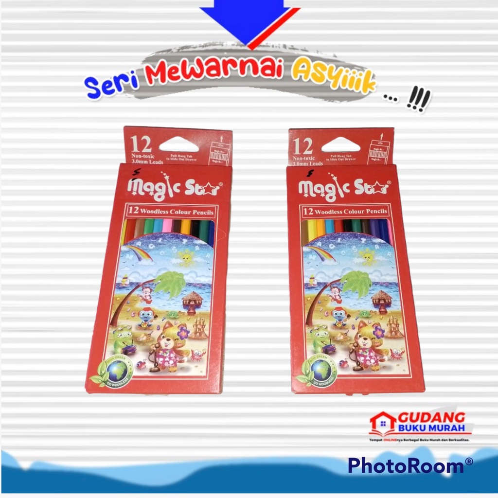 

pensil wara | 12 warna | pensi warna murah | 100 original