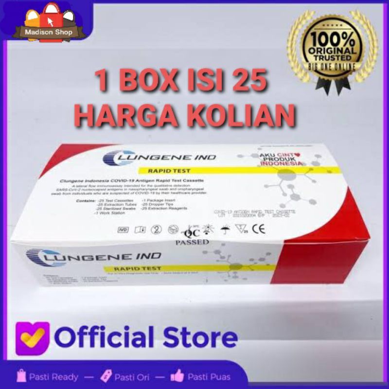 Swab Hidung Kit 1 set Swab tes Mandiri Murah Akurat