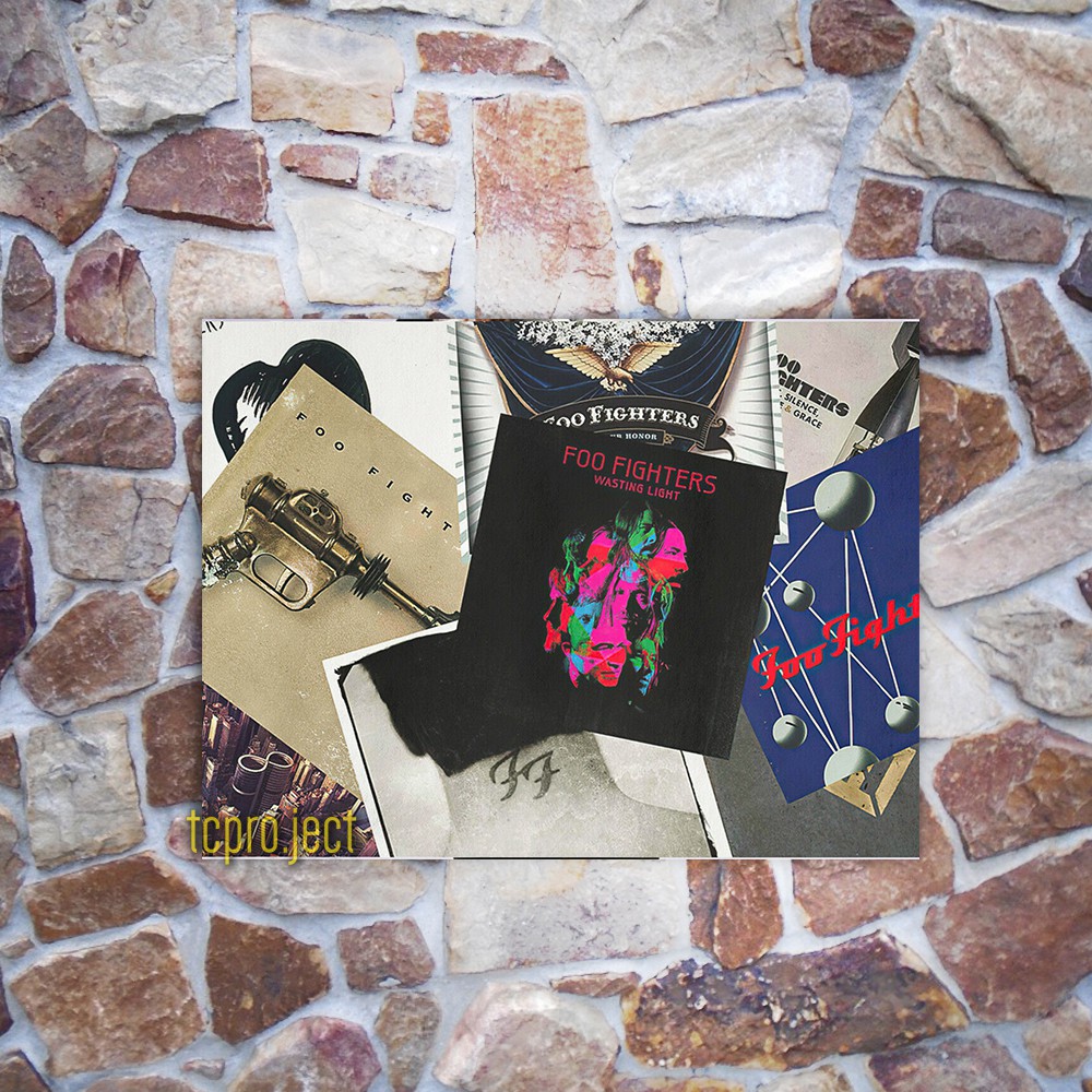 FOO FIGHTERS KOLEKSI ALBUM BAND POSTER - DEKORASI HIASAN DINDING