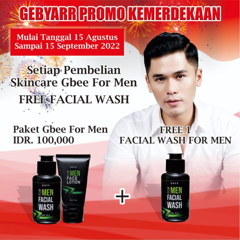 PAKET GBEE FOR MAN /SKINCARE PRIA/GBEE GLOW