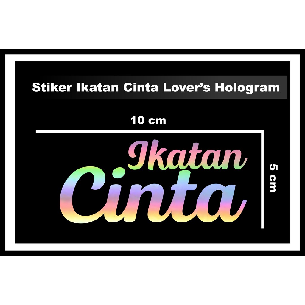 Stiker cutting Ikatan Cinta Hologram