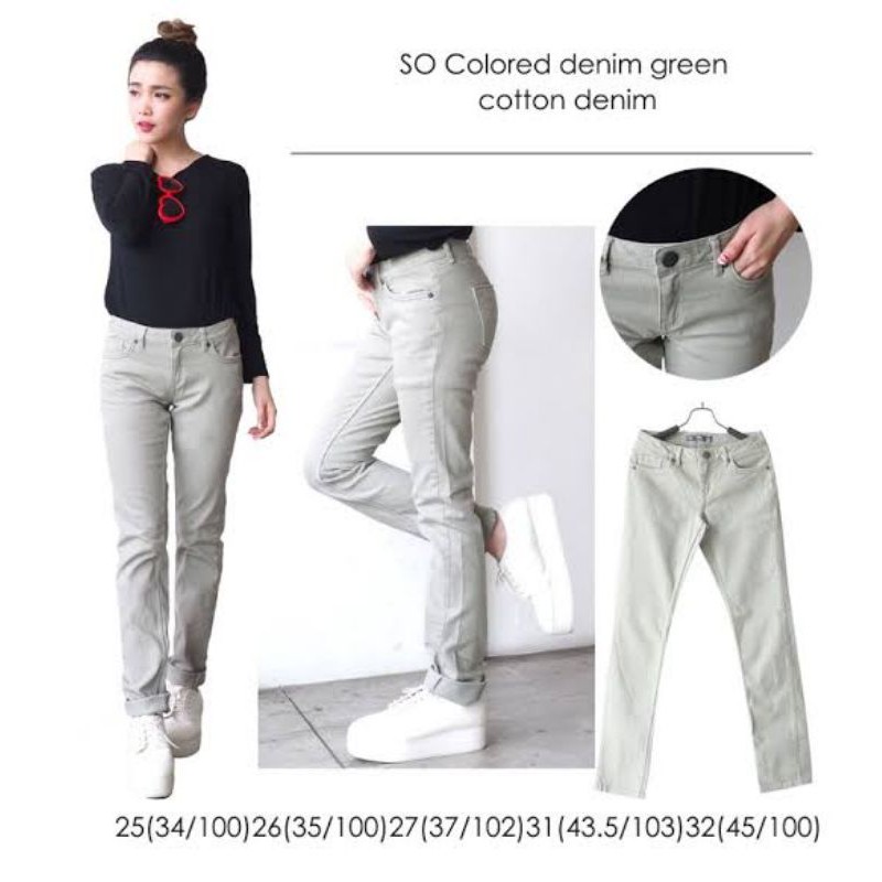 S.oliver Denim Grey Celana Jeans Branded Wanita