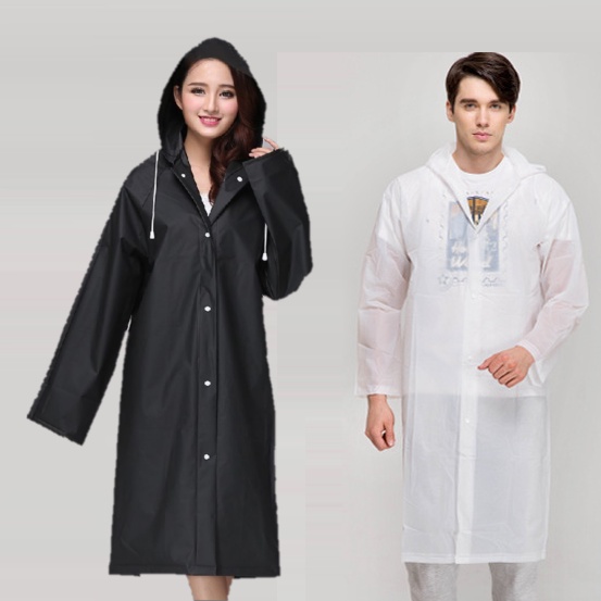 Rhodey Jas Hujan Portable Raincoat Poncho with Hood - TY876