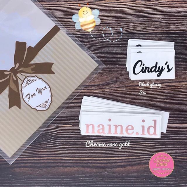 

Cutting stiker waterproof & label baju iron on