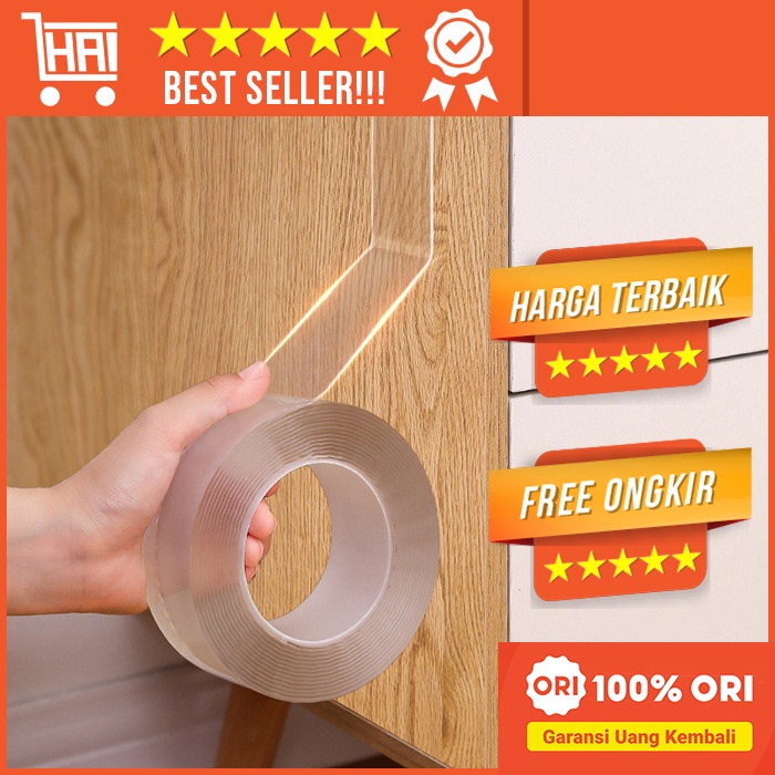 

[ORIGINAL] DOUBLE TAPE NANO BENING LAKBAN GEL ANTI AIR SUPER KUAT REUSABLE TAPE DOUBLE TIP PEREKAT