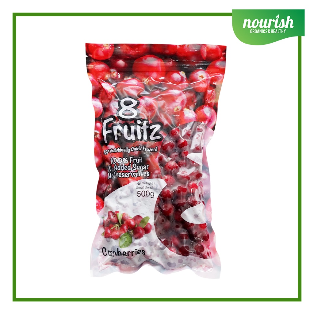 

8 Fruitz IQF Cranbery IQF / Cranberry Beku 500 gr-Jkut