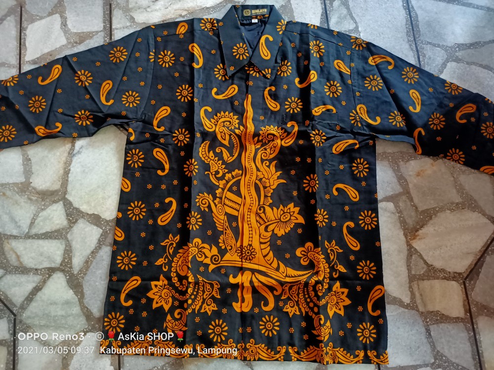 Keris Emas Kemeja Batik Full Furing Katun Halus Sragenan