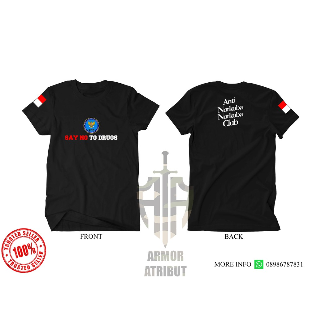 Kaos Baju - ANTI NARKOBA - ARMOR ATRIBUT