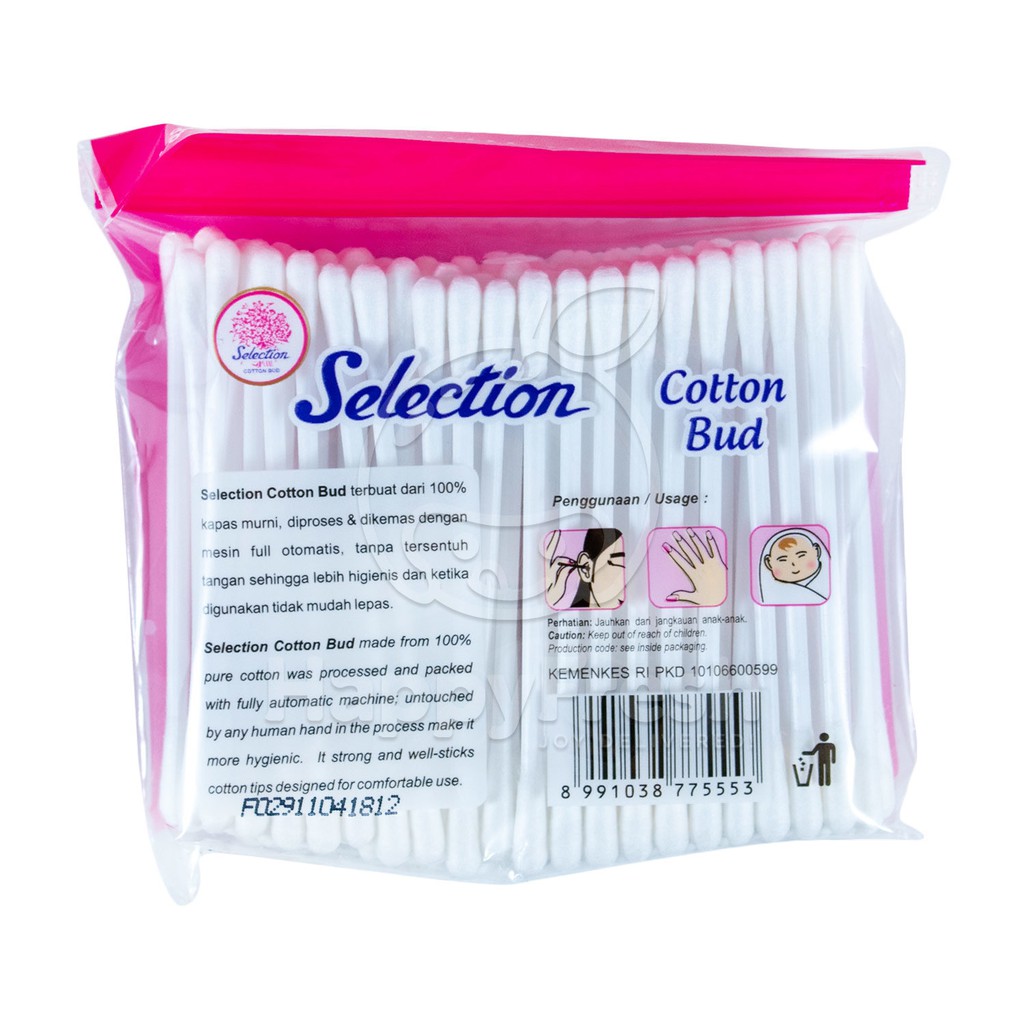 Cotton Bud Selection Kapas Telinga Isi 100 pcs- BELLA SHOP